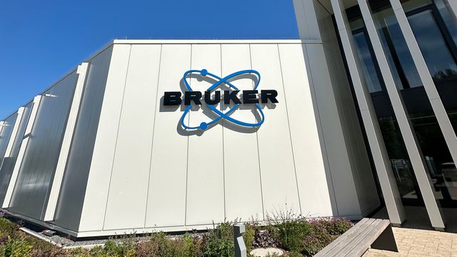 The entrance to Bruker’s new production facility in Bremen, Germany.