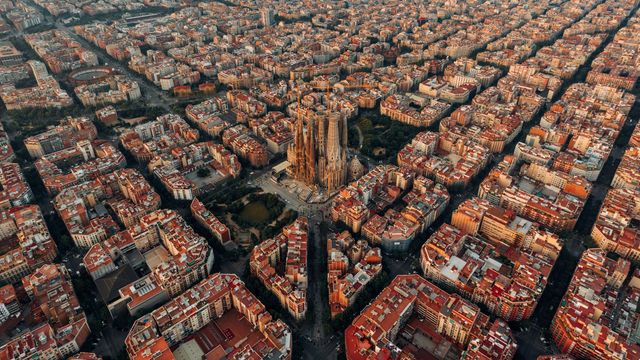 Barcelona from high.