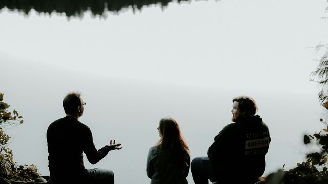 People having a conversation.
