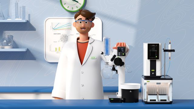 R-80 Rotavapor® System: Evaporation on the smallest footprint